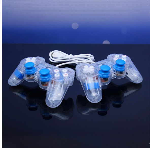 Геймпад джойстик 2 шт. комплект U-COM Double Shock Прозрачный