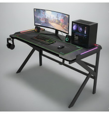 Стол компьютерный игровой D2105, 120x60см, с LED подсветкой