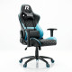 Кресло игровое RACER Premium Чёрный + Голубой