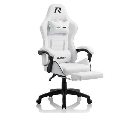 Кресло игровое Racer Mustang (белый)
