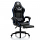 Кресло игровое Racer Mustang (чёрный с синими полосками)