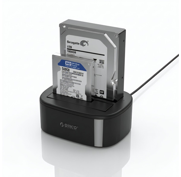 Док-станция Orico (2-х слотовая) для HDD/SSD накопителей