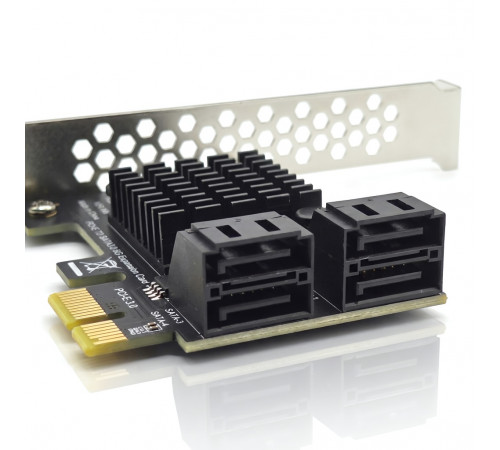 Карта расширения PCIe на 4 × SATA 3.0