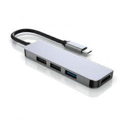 Многопортовый хаб Type-C | 4 в 1 | HDMI + USB 3.0 + 2×USB 2.0 | SGL P50