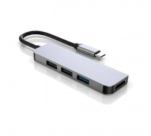 Многопортовый хаб Type-C | 4 в 1 | HDMI + USB 3.0 + 2×USB 2.0 | SGL P50