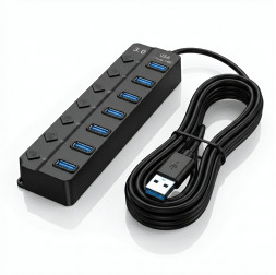 USB-хаб на 7 портов | 1.2 метра | USB 3.0 разветвитель