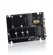Адаптер переходник с mSATA SSD и M.2 (SATA/NGFF) на SATA III