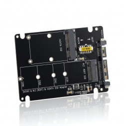 Адаптер переходник с mSATA SSD и M.2 (SATA/NGFF) на SATA III