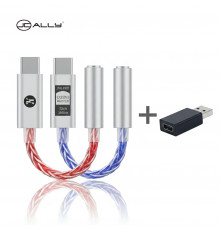 Портативный усилитель звука JCALLY JM6 Pro (Type-C на 3.5 мм) + переходник с Type-C на USB