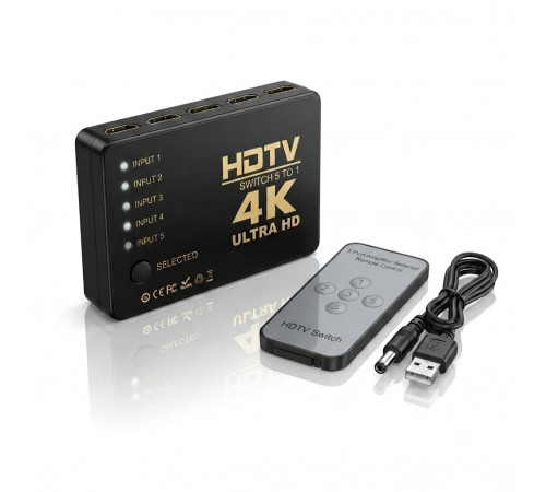 Свитч HDMI Switch SY-501 | 5×1 PORT | 4K переключатель