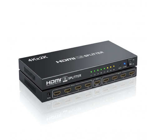 Сплиттер HDMI Splitter | 1× 8 PORT | 4K разветвитель