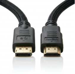 Видео-кабель-адаптер | DisplayPort (DP) на HDMI | 1.5 метра