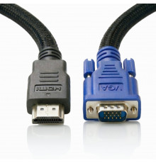 Кабель адаптер с HDMI на VGA,  1.5м.