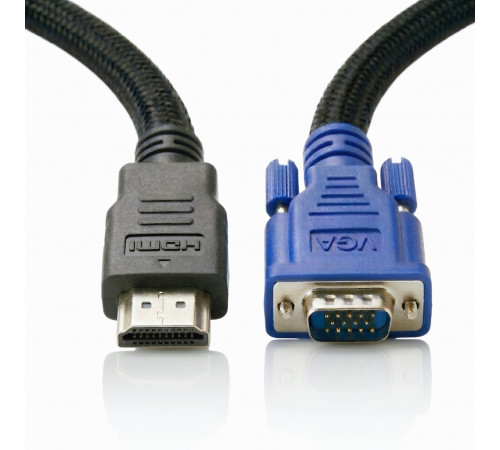 Кабель адаптер с HDMI на VGA,  1.5м.