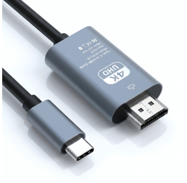 Кабель адаптер с Type-C на HDMI 4K,  2м.