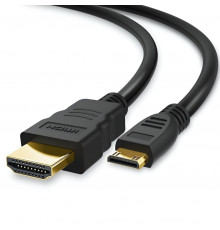 Кабель адаптер с mini HDMI на HDMI,  1.5м.
