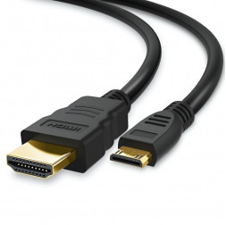 Видео-кабель-адаптер | Mini-HDMI на HDMI | 1.5 метра