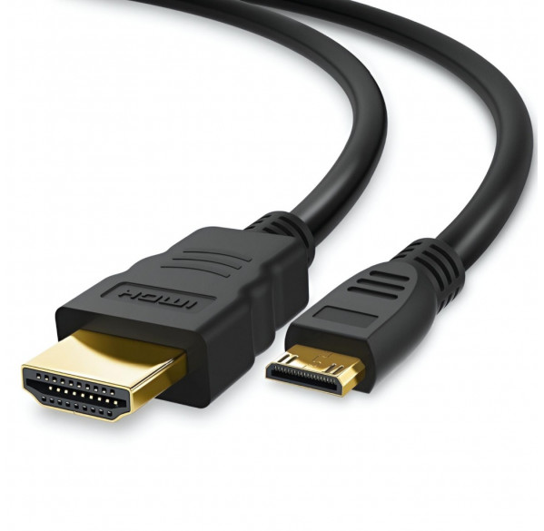 Кабель адаптер с mini HDMI на HDMI,  1.5м.