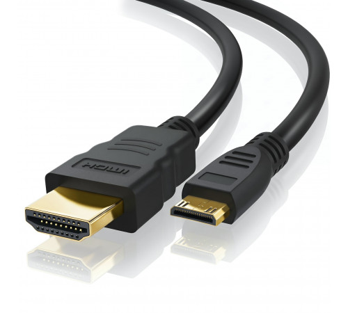 Видео-кабель-адаптер | Mini-HDMI на HDMI | 1.5 метра