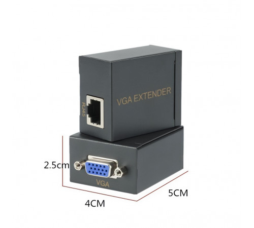 Переходник удлинитель VGA (до 60м. с использованием кабеля Ethernet)