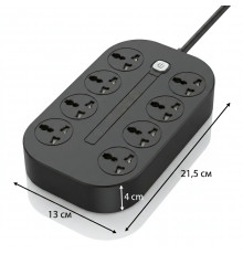 Удлинитель / сетевой фильтр Anti Static Power Soket (8x универсальных розеток) 3м.