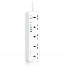 Удлинитель-сетевой фильтр | LDNIO SC5614C | 5×розетки + 3×Type-C + 3×USB | 2м