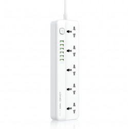Удлинитель-сетевой фильтр | LDNIO SC5614C | 5×розетки + 3×Type-C + 3×USB | 2м