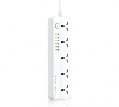 Удлинитель-сетевой фильтр | LDNIO SC5614C | 5×розетки + 3×Type-C + 3×USB | 2м