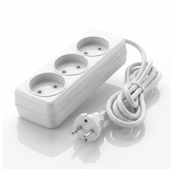 Удлинитель с 3 розетками, 5м.