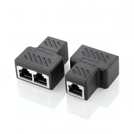 Переходник соединитель с LAN на 2x LAN (RJ45, Ethernet)