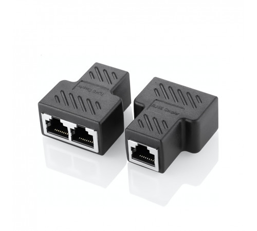 Переходник соединитель с LAN на 2x LAN (RJ45, Ethernet)
