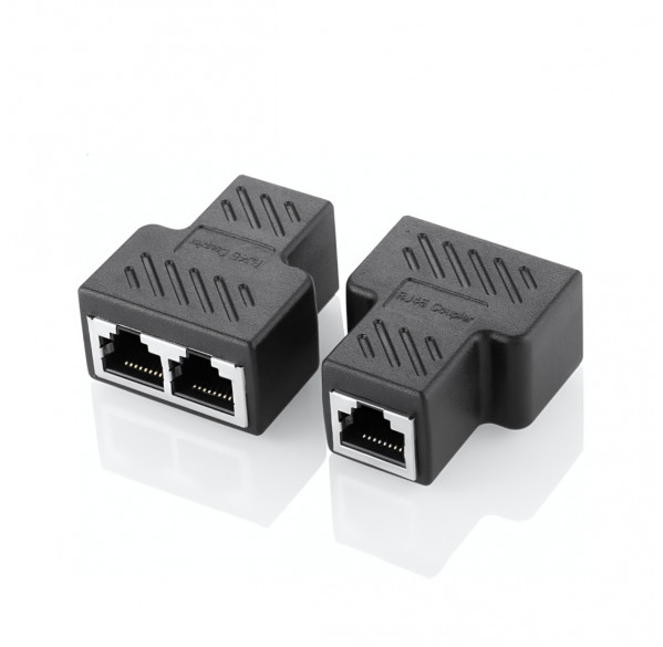 Переходник соединитель с LAN на 2x LAN (RJ45, Ethernet)