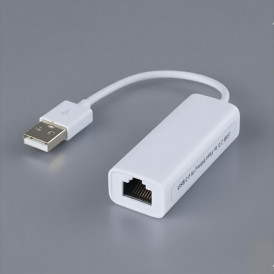 Переходник адаптер с USB на LAN 100Mbps (RJ45, Ethernet)
