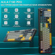 Клавиатура | AULA F108 Pro ◇ тёмная ночь | механическая | 2.4 ГГц + Bluetooth + USB