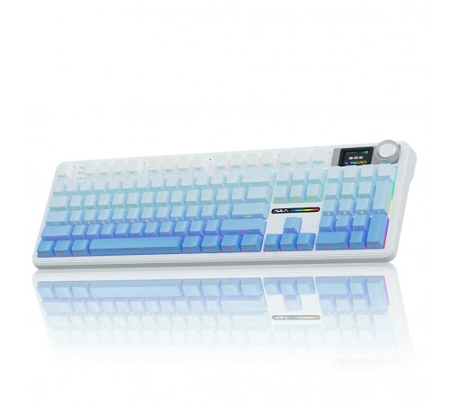 Клавиатура | AULA F108 Pro ◇ морская соль (side print) | механическая | 2.4 ГГц + Bluetooth + USB