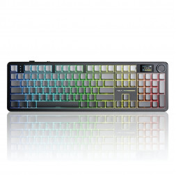 Клавиатура AULA F108 Pro, серый градиент Side Print (игровая, механическая, беспроводная)