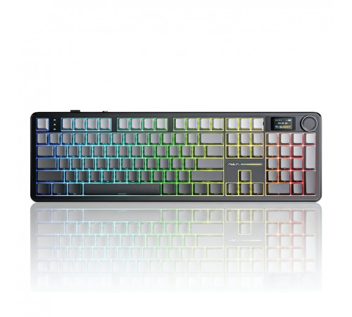 Клавиатура AULA F108 Pro, серый градиент Side Print (игровая, механическая, беспроводная)