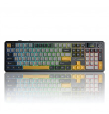 Клавиатура AULA F108 Pro, чёрное золото (игровая, механическая, беспроводная)