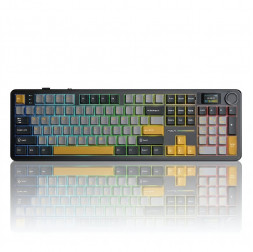 Клавиатура AULA F108 Pro, чёрное золото (игровая, механическая, беспроводная)