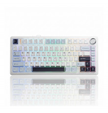 Клавиатура AULA F75 WH-Blue, игровая, механическая, беспроводная
