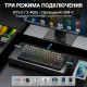 Клавиатура | AULA  F75 ◇ серый градиент (side print) | механическая | 2.4 ГГц + Bluetooth + USB