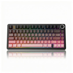 Клавиатура AULA F75 Розовый градиент (Side Print), игровая, механическая, беспроводная