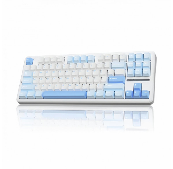 Клавиатура AULA F87 WH-Blue, игровая, механическая, беспроводная