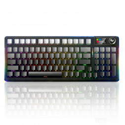 Клавиатура AULA F98 Pro V3 Серый градиент (Side Print), игровая, механическая, беспроводная