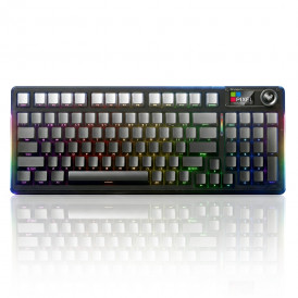 Клавиатура AULA F98 Pro V3 Серый градиент (Side Print), игровая, механическая, беспроводная