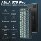 Клавиатура | AULA S75 Pro ◇ серый градиент (side print) | механическая | 2.4 ГГц + Bluetooth + USB