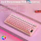 Клавиатура | AULA S75 Pro ◇ розовый градиент (side print) | механическая | 2.4 ГГц + Bluetooth + USB