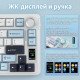 Клавиатура | AULA S75 Pro ◇ белый-синий | механическая | 2.4 ГГц + Bluetooth + USB