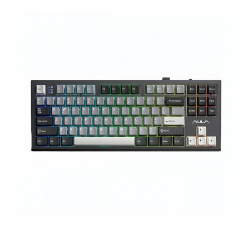Клавиатура AULA S87 BK-Gray (EN-RU), игровая, механическая, беспроводная