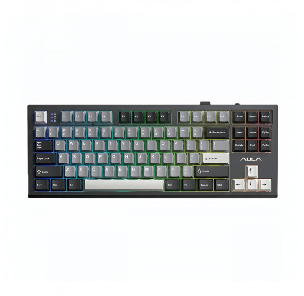 Клавиатура AULA S87 BK-Gray (EN-RU), игровая, механическая, беспроводная